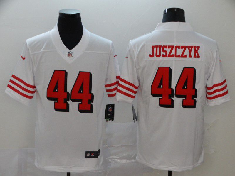 Men San Francisco 49ers 44 Juszczyk White New Nike Vapor Untouchable Limited NFL Jersey